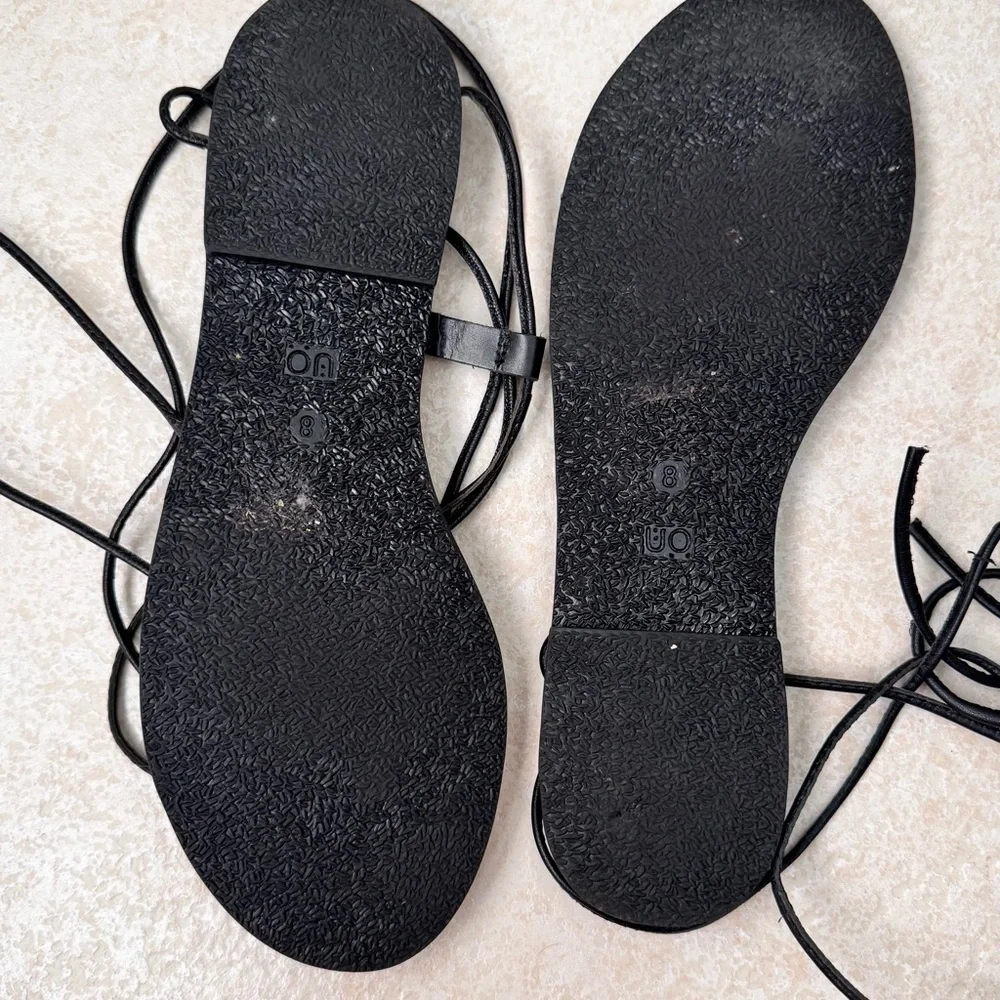 UO Elegant Black  Sandals Size 8